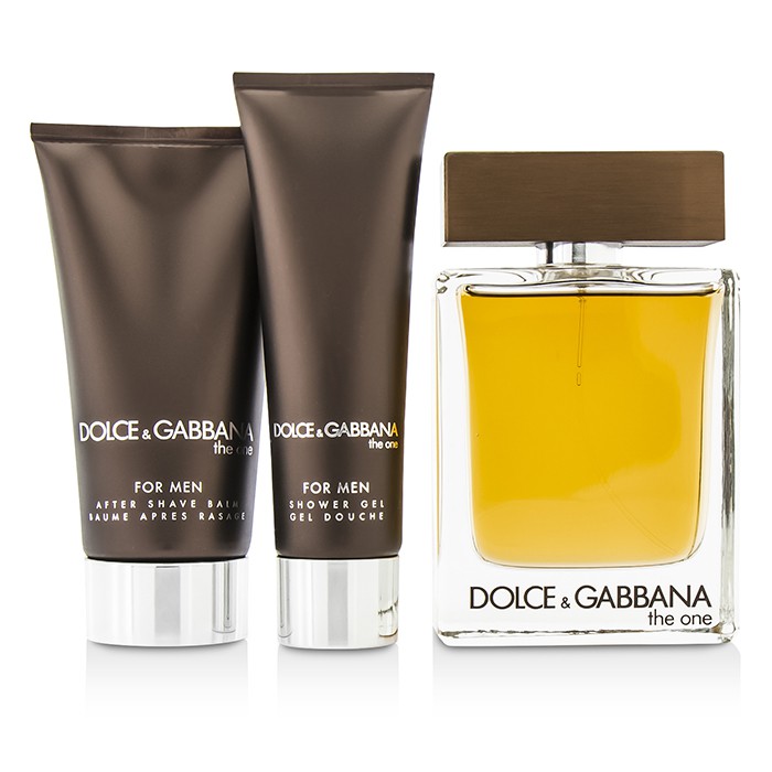 Dolce & Gabbana The One Coffret: Eau De Toilette Spray 100ml/3.3oz + After Shave Balm 75ml/2.5oz + Shower Gel 50ml/1.6oz (Silver Box) 3pcsProduct Thumbnail