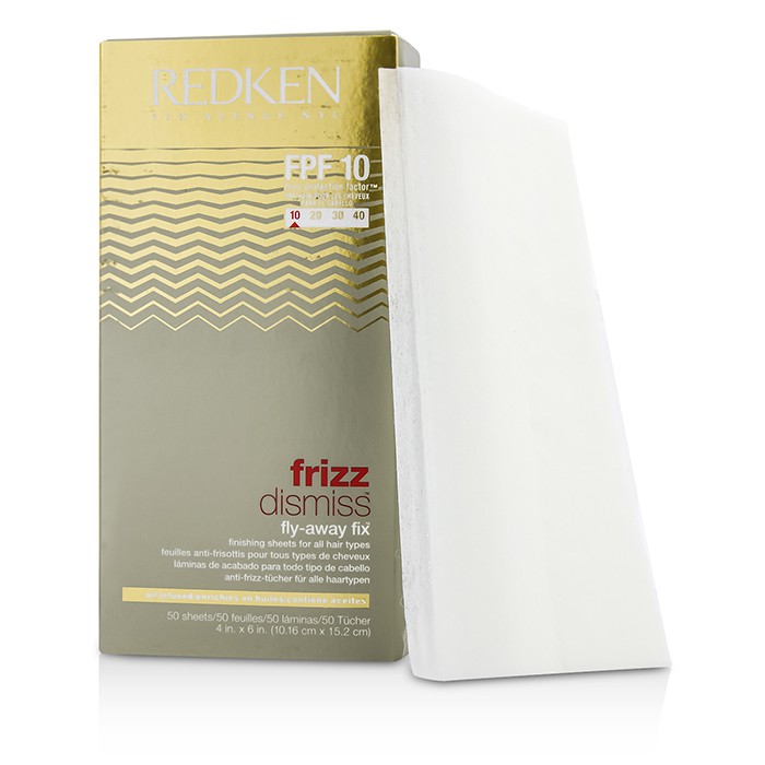 Redken Frizz Dismiss FPF10 Fly-Away Fix Завершающие Салфетки (для Всех Типов Волос) 50 SheetsProduct Thumbnail