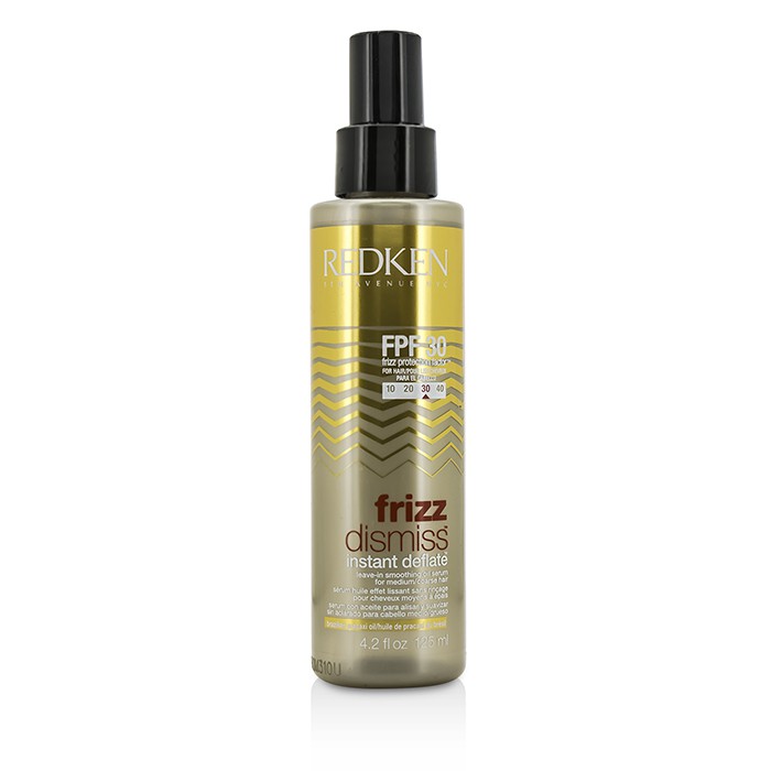 Redken Frizz Dismiss FPF30 Instant Deflate Leave-In Smoothing Oil Serum (For Medium/ Coarse Hair) 125ml/4.2ozProduct Thumbnail