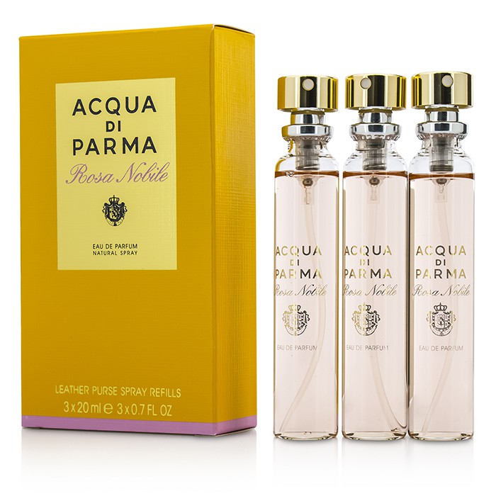 Acqua Di Parma Rosa Nobile Leather Purse Spray Repuesto Eau De Parfum 3x20ml/0.7ozProduct Thumbnail
