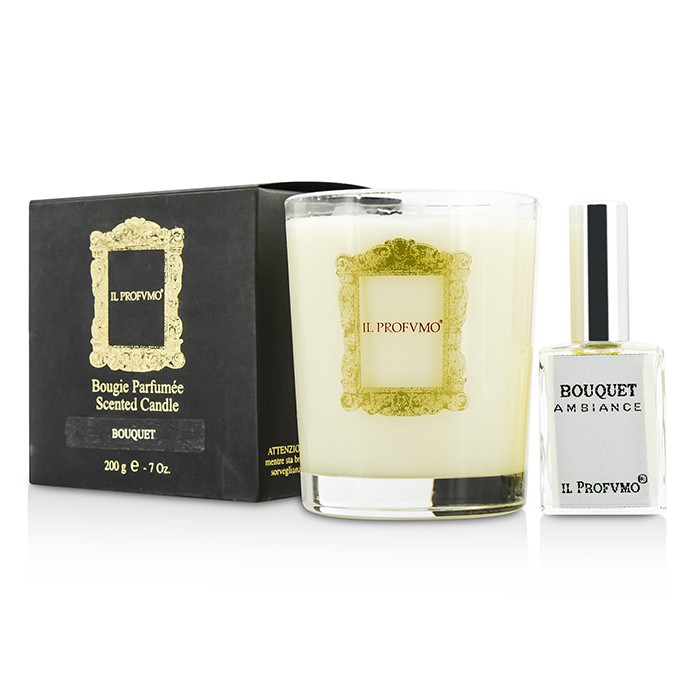 Il Profvmo Scented Candle - Bouquet (with Room Frangrance Spray 15ml/0.5oz) 200g/0.7ozProduct Thumbnail