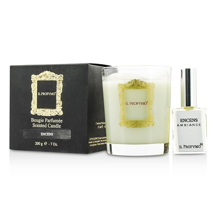 Il Profvmo Scented Candle - Encens (with Room Frangrance Spray 15ml/0.5oz) 200g/7ozProduct Thumbnail