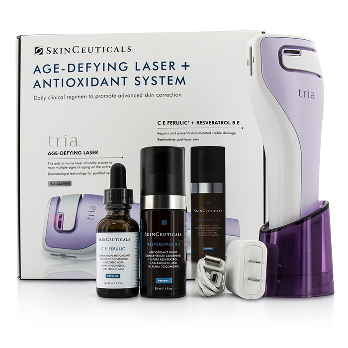 SkinCeuticals Age-Defying Laser + Antioxidant System: C E Ferulic + Resveratrol B E + Laser Device + Power Supply 5pcsProduct Thumbnail