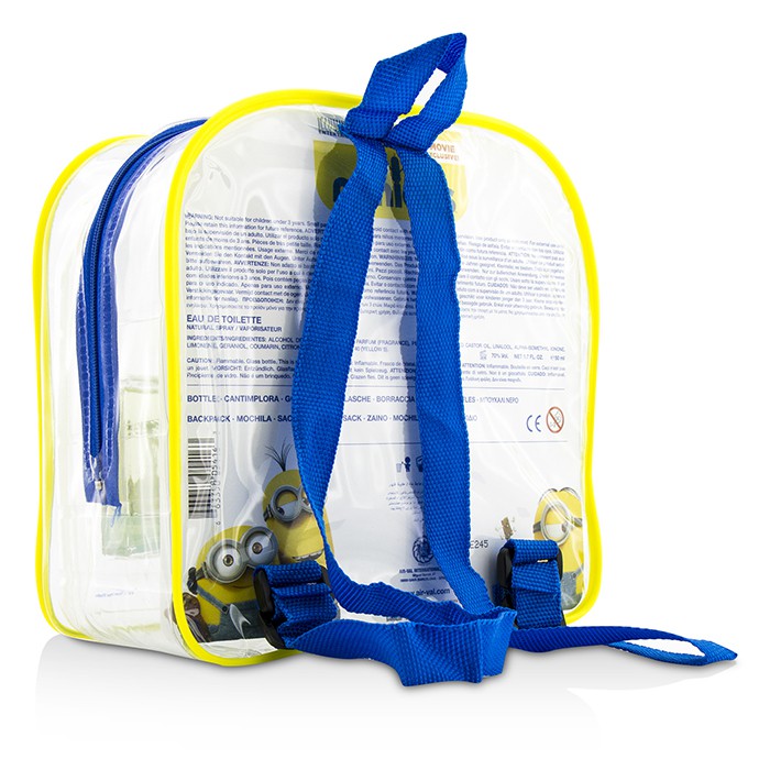 Air Val International ชุด Minions Coffret: สเปรย์น้ำหอม EDT 50ml/1.7oz + ขวดน้ำ Water Bottle + Backpack 2pcs+1bagProduct Thumbnail