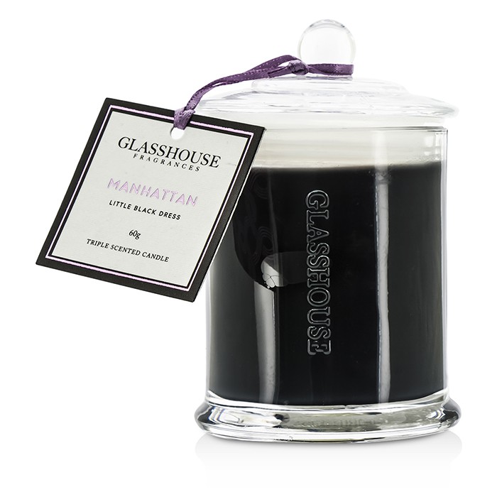 Glasshouse شمع معطر ثلاثي - Manhattan ( رداء أسود صغير ) 60gProduct Thumbnail