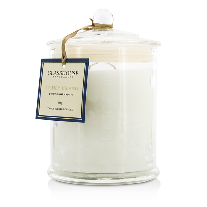 Glasshouse Triple Scented Candle - Coney Island (Burnt Sugar & Fig) 350gProduct Thumbnail