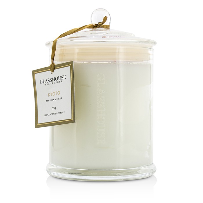 Glasshouse Triple Scented Candle - Kyoto (Camellia & Lotus) 350gProduct Thumbnail