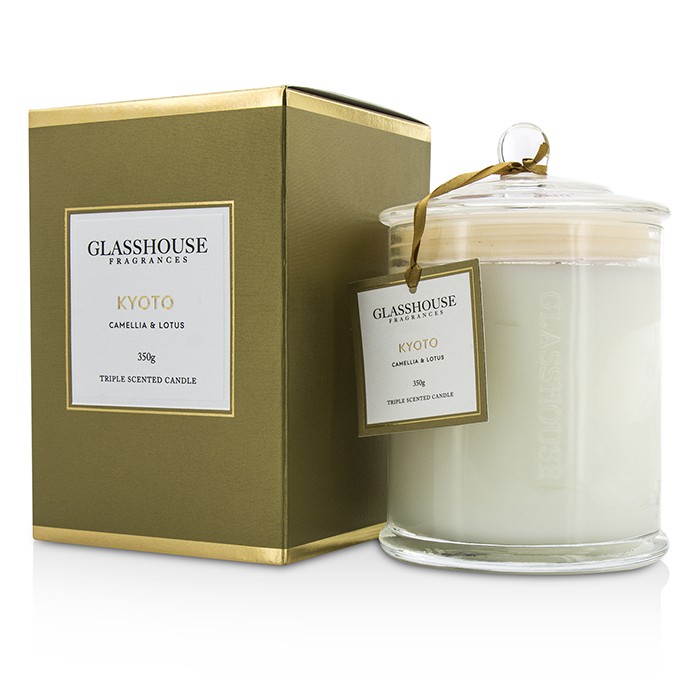 Glasshouse Triple Scented Candle - Kyoto (Camellia & Lotus) 350gProduct Thumbnail