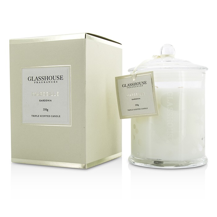 Glasshouse Triple Scented Candle - Marseille (Gardenia) 350gProduct Thumbnail