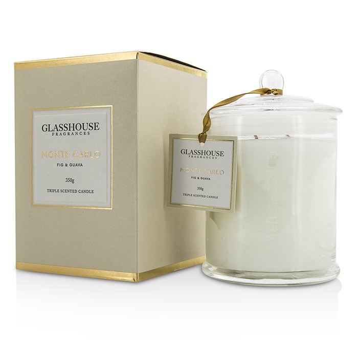 Glasshouse Triple Scented Candle - Monte Carlo (Fig & Guava) 350gProduct Thumbnail