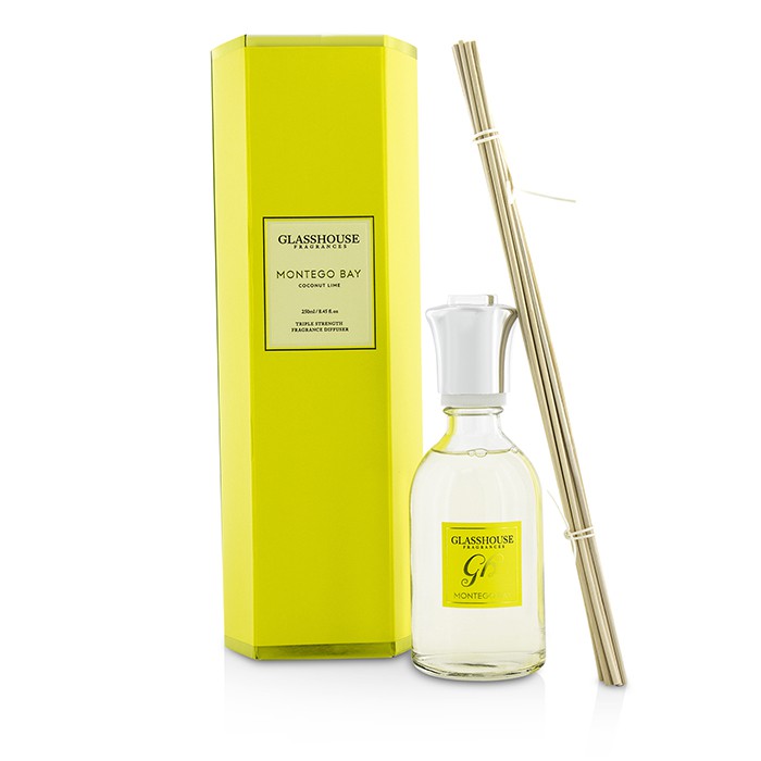 Glasshouse Triple Strength Fragrance Diffuser - Montego Bay (Coconut Lime) 250ml/8.45ozProduct Thumbnail