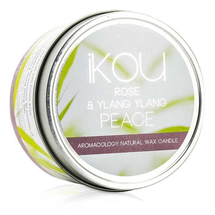 iKOU Eco-Luxury Aromacology Natural Wax Candle Tin - Peace (Rose & Ylang Ylang) 230g/8ozProduct Thumbnail