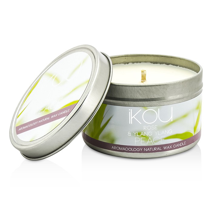 iKOU Eco-Luxury Aromacology Natural Wax Candle Tin - Peace (Rose & Ylang Ylang) 230g/8ozProduct Thumbnail