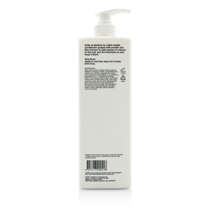 Evo Bride of Gluttony Volume Conditioner (For All Hair Types, Especially Fine Hair) 1000ml/33.8ozProduct Thumbnail