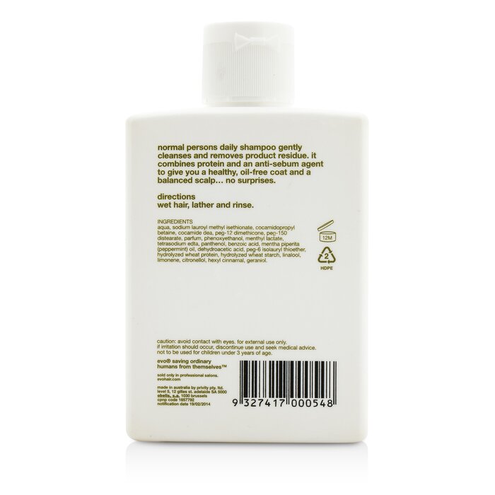 Evo Normal Persons Shampoo (For All Hair Types, Especially Normal to Oily Hair) 300ml/10.1ozProduct Thumbnail