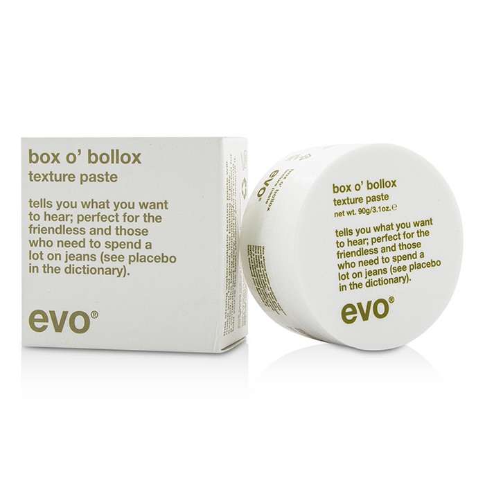 Evo A texture paste for all hair types Water soluble, lightweight & non-greasy Gives strong hold & separation for effective styling Delivers matte finish Ideal for short, textured haircuts 90g/3.1ozProduct Thumbnail