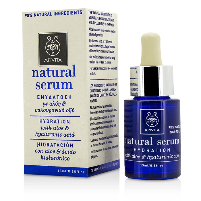 Apivita Natural Serum - Hydration with Aloe & Hyaluronic Acid (Exp. Date 03/2016) 15ml/0.5ozProduct Thumbnail