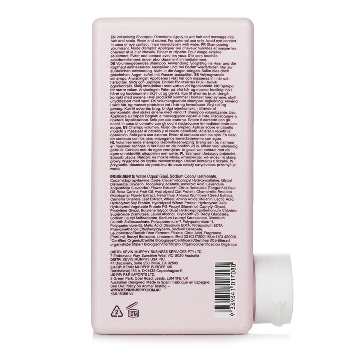 Kevin.Murphy Angel.Wash (Șampon Volumizator - Pentru Păr Fin, Uscat, Vopsit) 250ml/8.4ozProduct Thumbnail