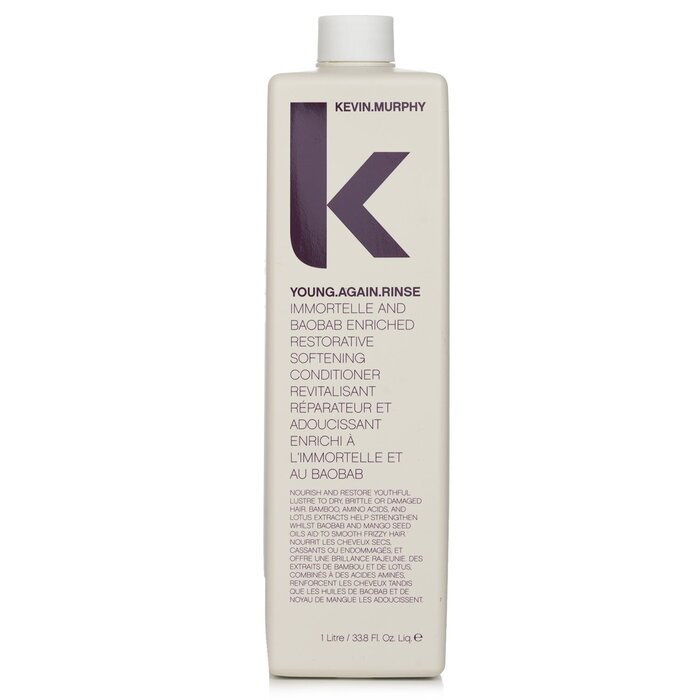 Kevin.Murphy Young.Again.Rinse (Immortelle and Baobab Infused Restorative Softening Conditioner - To Dry, Brittle or Damaged Hair)  1000ml/33.8ozProduct Thumbnail