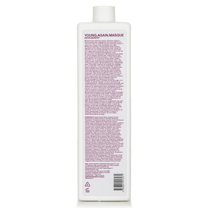 Kevin.Murphy Young.Again.Masque (Immortelle and Baobab Infused Restorative Softening Masque - To Dry Damaged or Brittle Hair) 1000ml/33.8ozProduct Thumbnail