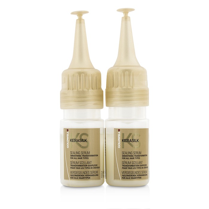 Goldwell Kerasilk Sealing Serum - Smoothing Transformation (For All Hair Types) 12x22ml/0.7ozProduct Thumbnail