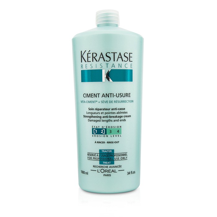 Kerastase Resistance Ciment Anti-Usure Strengthening Anti-Breakage Cream - Rinse Out (For Damaged Lengths & Ends) 1000ml/34ozProduct Thumbnail