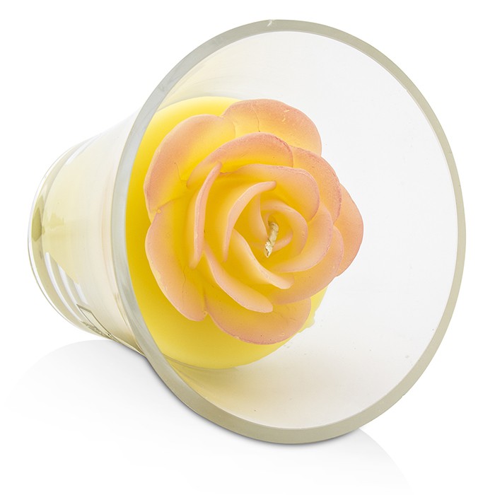 Northern Lights Candles Floral Vase Premium Свеча - Yelliow Rose 5 inchProduct Thumbnail