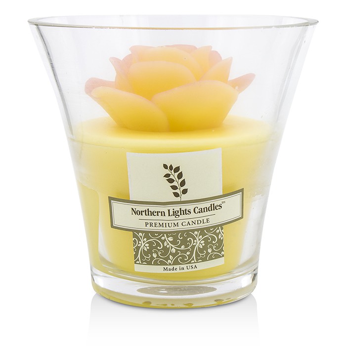 Northern Lights Candles Floral Lumânare Vază Premium - Yelliow Rose 5 inchProduct Thumbnail