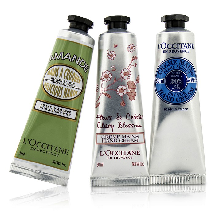 L'Occitane Hand Trio Collection: Cherry Blossom + Shea Butter + Almond Hand Cream 3pcsProduct Thumbnail