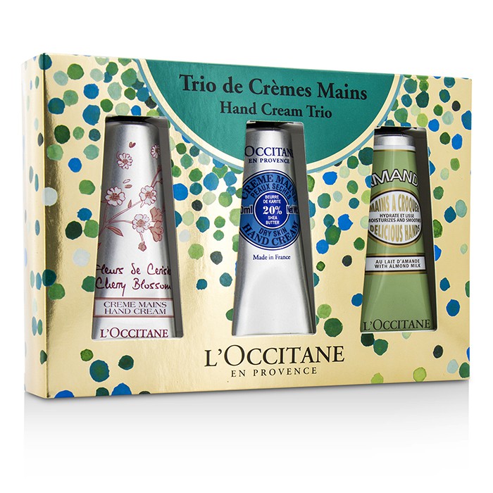 L'Occitane Hand Trio Collection: Cherry Blossom + Shea Butter + Almond Hand Cream 3pcsProduct Thumbnail