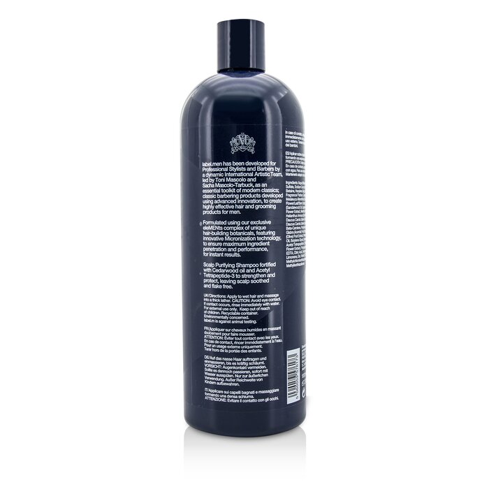 Label.M Men's Scalp Purifying Shampoo (Menguatkan dan Membangun Ketebalan, Menjadikan Kulit Kepala Segar, Rambut Tampak Bersih Dan Sehat) 1000ml/33.8ozProduct Thumbnail