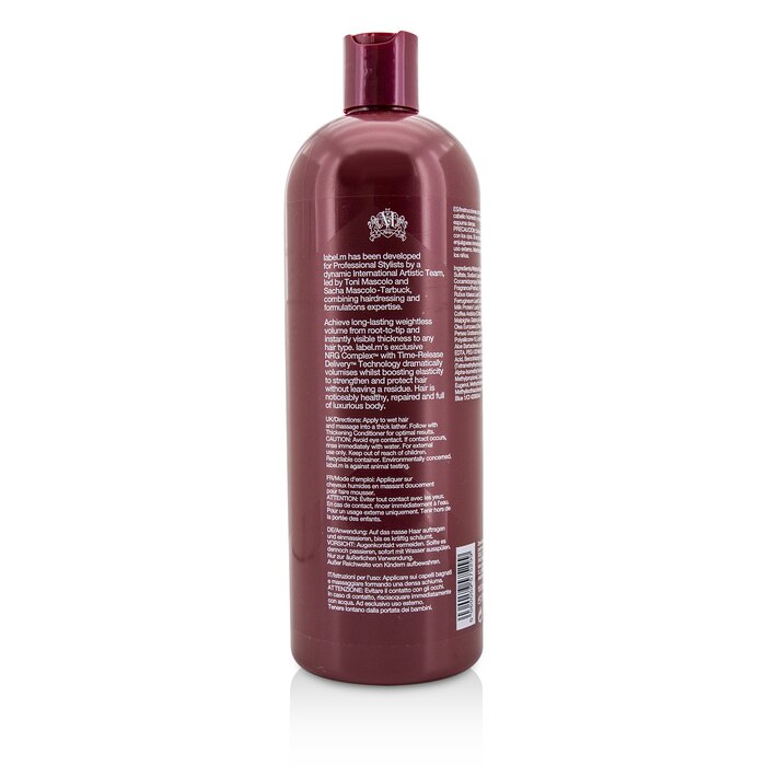 Label.M Thickening Shampoo (mildt renser mens den fyller håret med vektløst volum for langvarig fylde og løft) 1000ml/33.8ozProduct Thumbnail