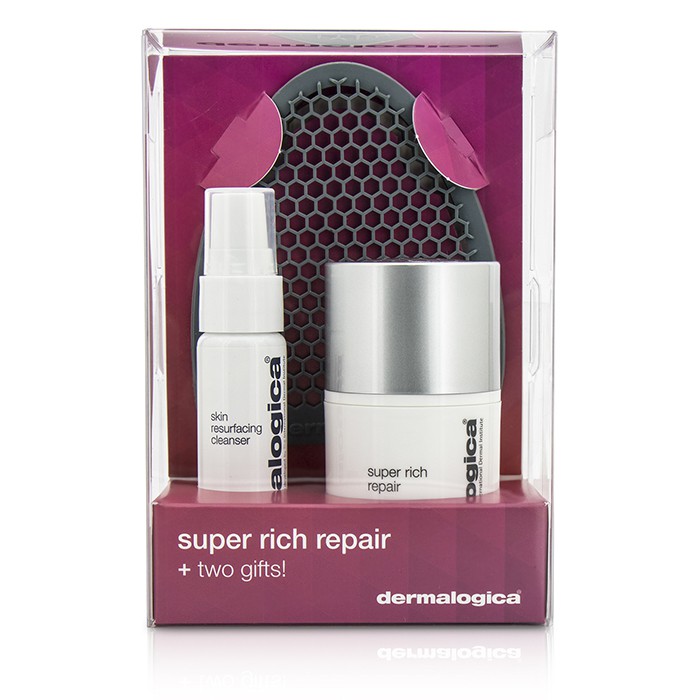 ダーマロジカ Dermalogica Super Rich Repair Limited Edition Set: Super Rich Repair 50ml + Skin Resurfacing Cleanser 30ml + Facial Cleansing Mitt 3pcsProduct Thumbnail