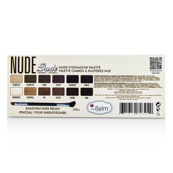 TheBalm พาเลทท์อายแชโดว์ Nude Dude Eyeshadow Palette 9.6g/0.336ozProduct Thumbnail