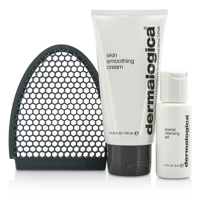 Dermalogica Zestaw Skin Smoothing Cream Limited Edition Set: Skin Smoothing Cream 100ml + Special Cleansing Gel 30ml + Facial Cleansing Mitt 3pcsProduct Thumbnail