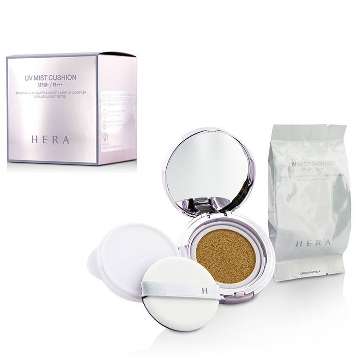 Hera UV Mist Cushion Mineral Clay Water & Smart Layer UV Complex SPF50 With Extra Refill 2x15g/0.5ozProduct Thumbnail