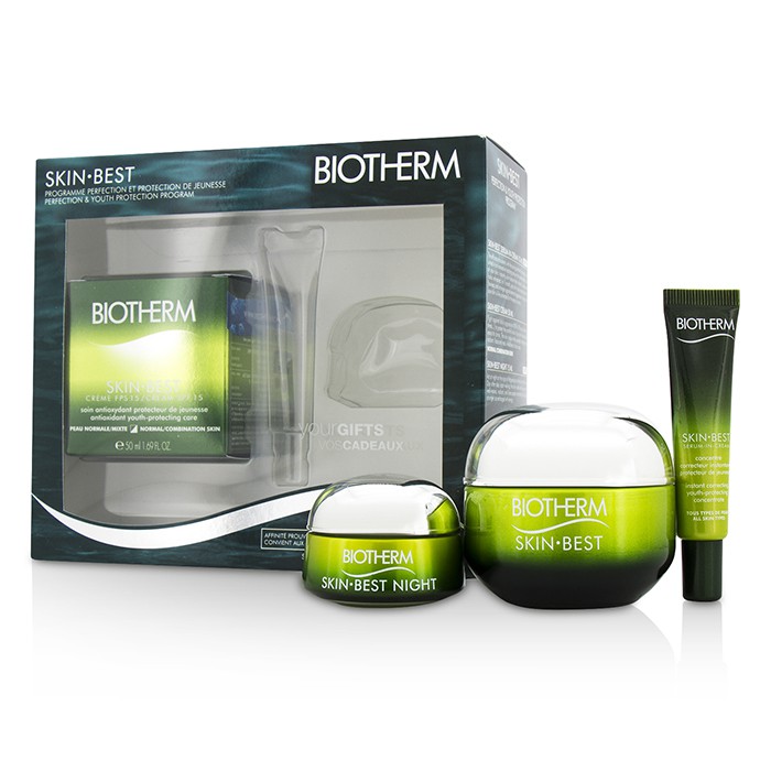 Biotherm Skin Best Набор: Крем SPF 15 50мл/1.7унц + Сыворотка Крем 10мл/0.33унц + Ночной Крем 15мл/0.5унц 3pcsProduct Thumbnail