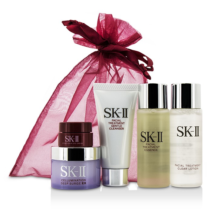 SK II SKII Promotion Set: Cleanser 20g + Clear Lotion 30ml + Essence 30ml + Deep Surge Ex 15g + Eye Cream 5pcsProduct Thumbnail