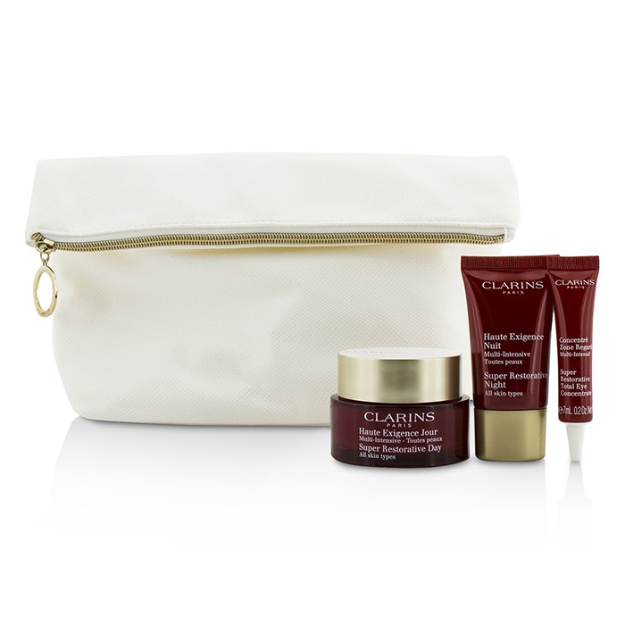 Clarins Skin Replenishers Set: Super Restorative Day Cream 50ml + Night Cream 15ml + Eye Concentrate 7ml + Bag 3pcs+1bagProduct Thumbnail