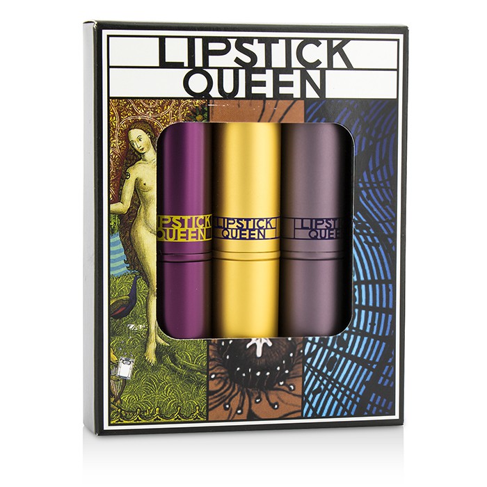 Lipstick Queen Discovery Kit: 3x Lipstick (Saint Nude 3.5g/0.12oz, Medieval 3.5g/0.12oz, Butterfly Ball Trance 3.8g/0.134oz) 3pcsProduct Thumbnail