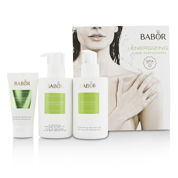 Babor SPA Energizing Lime Mandarin Coffret: Shower Gel 200ml + Massage & Bath Oil 200ml + Peeling Gel 50ml 3pcsProduct Thumbnail