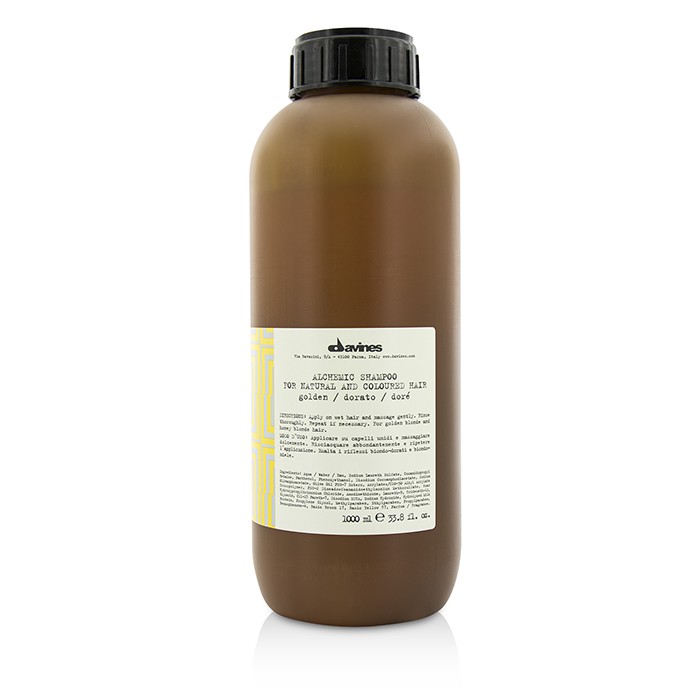 Davines แชมพู Alchemic Shampoo Golden (For Natural & Coloured Golden Blonde & Honey Blonde Hair) 1000ml/33.8ozProduct Thumbnail
