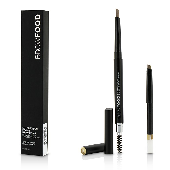LashFood قلم حواجب بلونين Eco Precision مع عبوة احتياطية 2x0.4g/0.014ozProduct Thumbnail