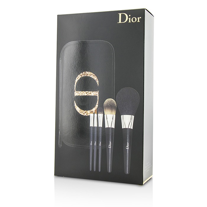 Christian Dior Backstage Brushes Дорожный Набор Профессиональных Кистей (для Пудры, для Жидкой Основы, для Теней, для Подводки, для Губ) 5pcs+1caseProduct Thumbnail