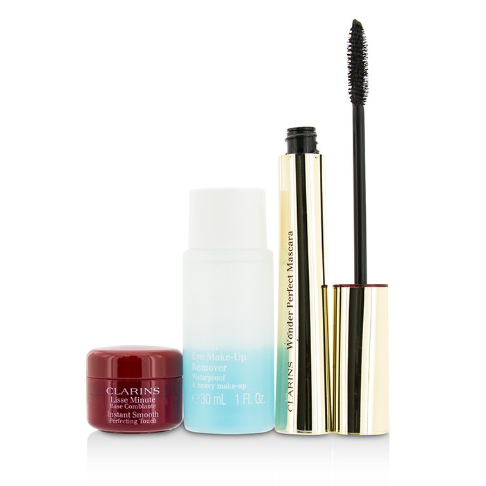 Clarins Perfect Eyes Collection: 1x Wonder Perfect Mascara, 1x Instant Smooth Perfect Touch, 1x Eye M/U Remover, 1x Bag 3pcs+1bagProduct Thumbnail