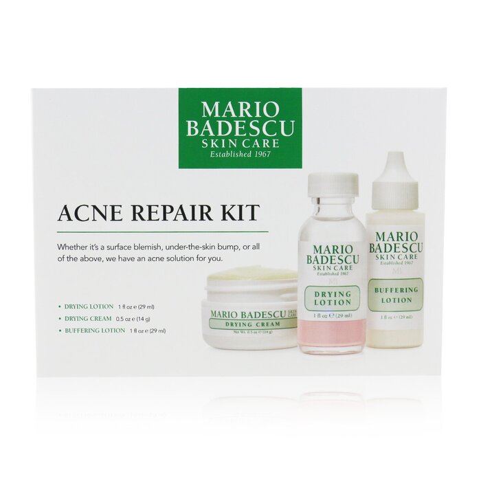 Mario Badescu Acne Repair Kit: Drying Lotion 29ml + Drying Cream 14g + Buffering Lotion 29ml 3pcsProduct Thumbnail