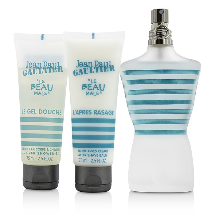 Jean Paul Gaultier Le Beau Male Coffret: Eau De Toilette Spray 125ml/4.2oz + All-Over Shower Gel 75ml/2.5oz + After Shave Balm 30ml/1oz (hvit boks) 3pcsProduct Thumbnail