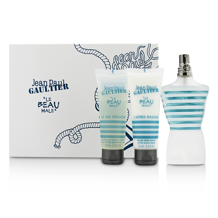 Jean Paul Gaultier Le Beau Male Coffret: Eau De Toilette Spray 125ml/4.2oz + All-Over Shower Gel 75ml/2.5oz + After Shave Balm 30ml/1oz (hvit boks) 3pcsProduct Thumbnail