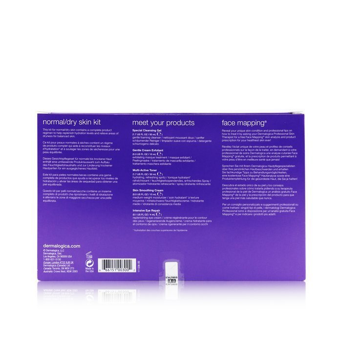 Dermalogica Normal/Dry Skin Kit: Cleanser + Toner + Smoothing Cream + Exfoliant + Eye Repair 5pcsProduct Thumbnail