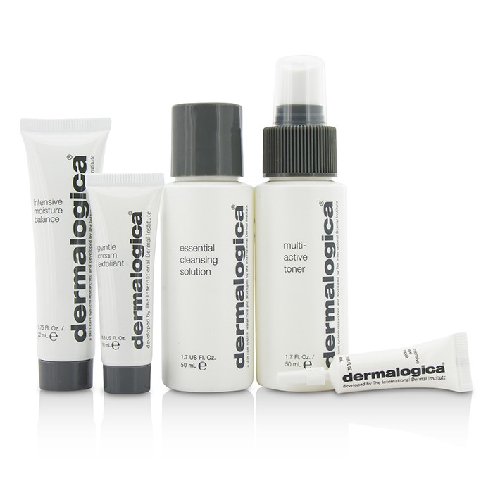 Dermalogica Dry Skin Kit: Cleanser 50ml + Toner 50ml + Moisture Balance 22ml + Exfoliant 10ml + Eye Repair 4ml 5pcsProduct Thumbnail